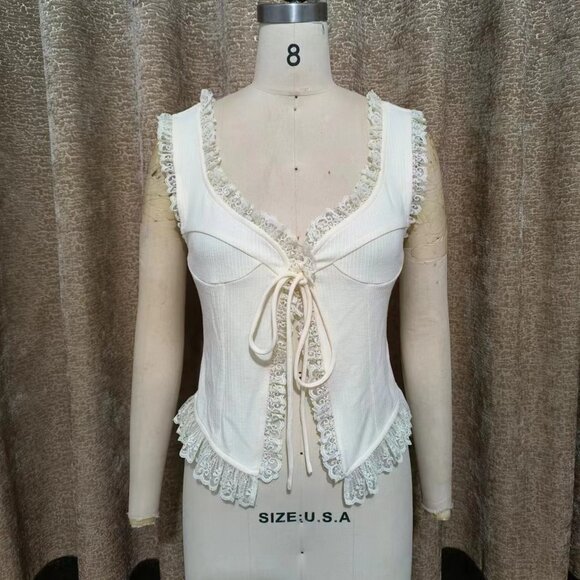 ANTHROPOLOGIE: Peekaboo Bow Top - Picture 4 of 5